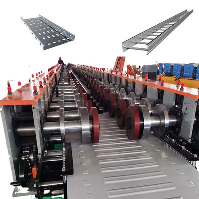 satın al Metal 7.5KW Kablo Tepsisi Rulo Formasyon Makinesi 40GP Kablo Tepsisi Yapma Makinesi online manufacture