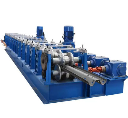 satın al Otomatik Otoyol Koruma Çitleri Yapma Makinesi Yüksek Hızlı Profil Yapma Makinesi 7.5Kw online manufacture